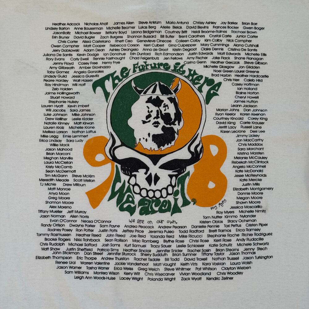 Vintage 1998 Grateful Dead Steal Your Face 'The Future Is Here' Rare‎ T-Shirt